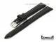 PREISTIPP: Uhrenarmband 14mm schwarz echt Krokodil gl�nzend von Eichm�ller (Schlie�enansto� 12 mm)