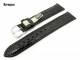 Uhrenarmband 20mm schwarz Barington echt Kroko gl�nzend (Schlie�enansto� 18 mm)
