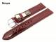 Uhrenarmband 18mm bordeaux Barington echt Kroko gl�nzend (Schlie�enansto� 16 mm)