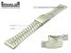 Uhrenarmband 18mm Edelstahl teilweise poliert silberfarben