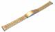 Uhrenarmband 18mm Edelstahl teilweise poliert goldfarben