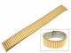Uhrenarmband Edelstahl 14mm Zugband poliert goldfarben