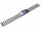Uhrenarmband 20mm Edelstahl teilw. poliert elegant bicolor