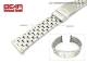 Edelstahl-Uhrband XL 22mm teilweise poliert sportlich-elegant von BEAR