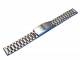 Uhrenarmband 18mm Edelstahl elegant teilweise poliert silberfarben