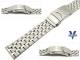 Metallarmband Edelstahl 20mm Faltschlie�e mit Bandverl�ngerung teilweise poliert von Vollmer