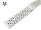 Metallarmband Edelstahl 22mm Massiv-Optik poliert klassisches Design von Vollmer