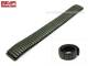 Uhrenarmband Edelstahl 14mm bzw. 16mm Zugband schwarz matt von BEAR