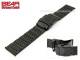 Uhrenarmband Edelstahl 24mm schwarz matt von BEAR