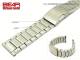 Edelstahl-Uhrenarmband 24mm Massiv-Optik teilpoliert sportlich-schlicht von BEAR