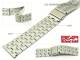 Edelstahl-Uhrenarmband 24mm Massiv-Optik teilpoliert schlicht-elegant von BEAR