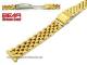 Edelstahl-Uhrband 16mm vergoldet Massiv-Optik poliert elegant von BEAR