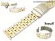 Uhrenarmband Edelstahl bicolor 22mm Massiv-Optik sportlich-elegantes Design von Eichm�ller