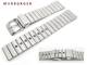 Uhrenarmband 18-20mm Edelstahl geb�rstet massive Dornschlie�e