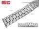 Edelstahl-Uhrenarmband 26mm Massiv-Optik teilpoliert sportlich-klassisch von BEAR