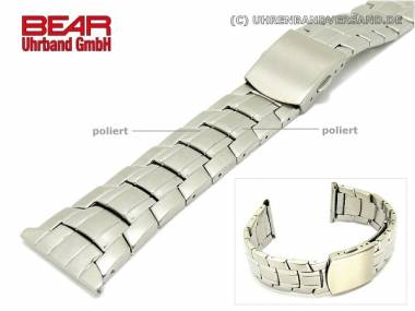 Einzelglied Edelstahl f�r Uhrenarmband Br-MB1750 teilpoliert von Bear - Bild vergr��ern 