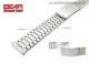 Edelstahl-Uhrband 20mm geb�rstet teilweise poliert flach elegant von BEAR