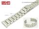 Edelstahl-Uhrenarmband 22mm massiv teilweise poliert mit Butterfly-Faltschlie�e von BEAR
