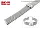 Edelstahl-Uhrenarmband 18mm Milanaise matt elegant mit Schiebeverschluss von BEAR