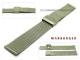 Uhrenarmband 18mm Edelstahl Milanaise titanfarben matt Schiebeverschluss
