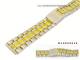 Uhrenarmband 18/20mm Edelstahl bicolor stahl/gelb matt Wechselansto� Marburger