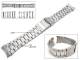Uhrenarmband 22-26mm Edelstahl EULIT teilweise poliert Wechselansto� rund/gerade