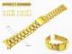 Uhrenarmband 18-22mm Edelstahl vergoldet EULIT teilweise poliert Wechselansto� rund/gerade