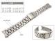 Uhrenarmband 18-22mm Edelstahl EULIT teilweise poliert Wechselansto� rund/gerade