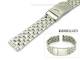 Uhrarmband 20mm Edelstahl geb�rstet elegant mit Pr�gemuster von MORELLATO