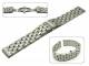 Uhrenarmband Edelstahl 20mm massiv schwere Ausf�hrung fein geb�rstet mit Butterfly-Faltschlie�e