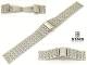 Uhrenarmband Edelstahl 18-20mm Wechselansto� massiv poliert Flechtmuster Faltschlie�e von Staib