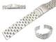 Uhrenarmband 20mm Edelstahl massiv schwere Ausf�hrung fein geb�rstet mit Faltschlie�e