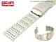 Edelstahl-Uhrenarmband 24mm Massiv-Optik poliert elegant von BEAR