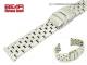 Edelstahl-Uhrenarmband 22mm massiv poliert klassisch von BEAR
