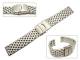 Uhrenarmband Edelstahl 20mm massiv schwere Ausf�hrung fein geb�rstet Faltschlie�e von Herzog