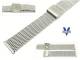 Metallarmband Edelstahl 18mm Milanaise mittelschweres Geflecht matt (sandgestrahlt) von Vollmer