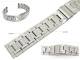 Uhrenarmband Edelstahl 20mm massiv teilweise poliert Faltschlie�e