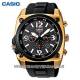 Chronograph MTF-E003G-1AVEF Edelstahl goldfarben/schwarz Kunststoffband von Casio (*CA*HU*)