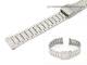 Uhrband Edelstahl 18mm elegant teilweise poliert Schiebeverschluss