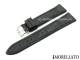 Uhrarmband 20mm schwarz Leder/Silikon Alligatorpr�gung von MORELLATO (Schlie�enansto� 18mm)