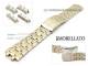 Uhrarmband 20mm Edelstahl bicolor mit Rundansto� elegantes Design teilpoliert von MORELLATO