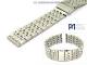 Uhrenband Edelstahl 20-24mm Wechselansto� fein geb�rstet klassisch von Piero Magli