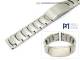 Uhrenband Edelstahl 20-24mm Wechselansto� fein geb�rstet sportlich-schlicht von Piero Magli