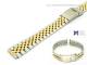 Uhrenband XL Edelstahl bicolor 18-20mm Wechselansto� teilweise poliert von Piero Magli