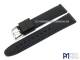 Uhrenarmband 20mm schwarz Silikon blaue Kontrastnaht von Piero Magli (Schlie�enansto� 18 mm)