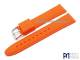 Uhrenarmband 24mm orange Silikon abgen�ht von Piero Magli (Schlie�enansto� 22 mm)