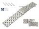 Uhrenarmband Edelstahl 26-30mm Wechselansto� matt mit Faltschlie�e von Piero Magli