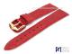 Uhrenband 16mm rot echt B�ffel genarbt von Piero Magli (Schlie�enansto� 14 mm)