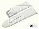Uhrenband 26mm wei� glatt elegant abgen�ht von Piero Magli (Schlie�enansto� 22 mm)