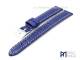 Uhrenband 16mm blau Alligator-Pr�gung elegant wei�e Naht von Piero Magli (Schlie�enansto� 14 mm)